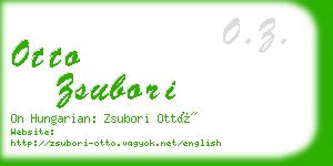 otto zsubori business card